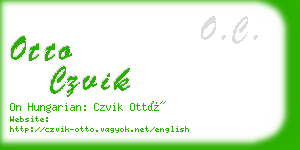 otto czvik business card